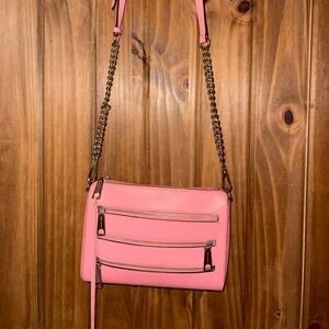 Rebecca Minkoff Pink Crossbody Bag with Chain Strap